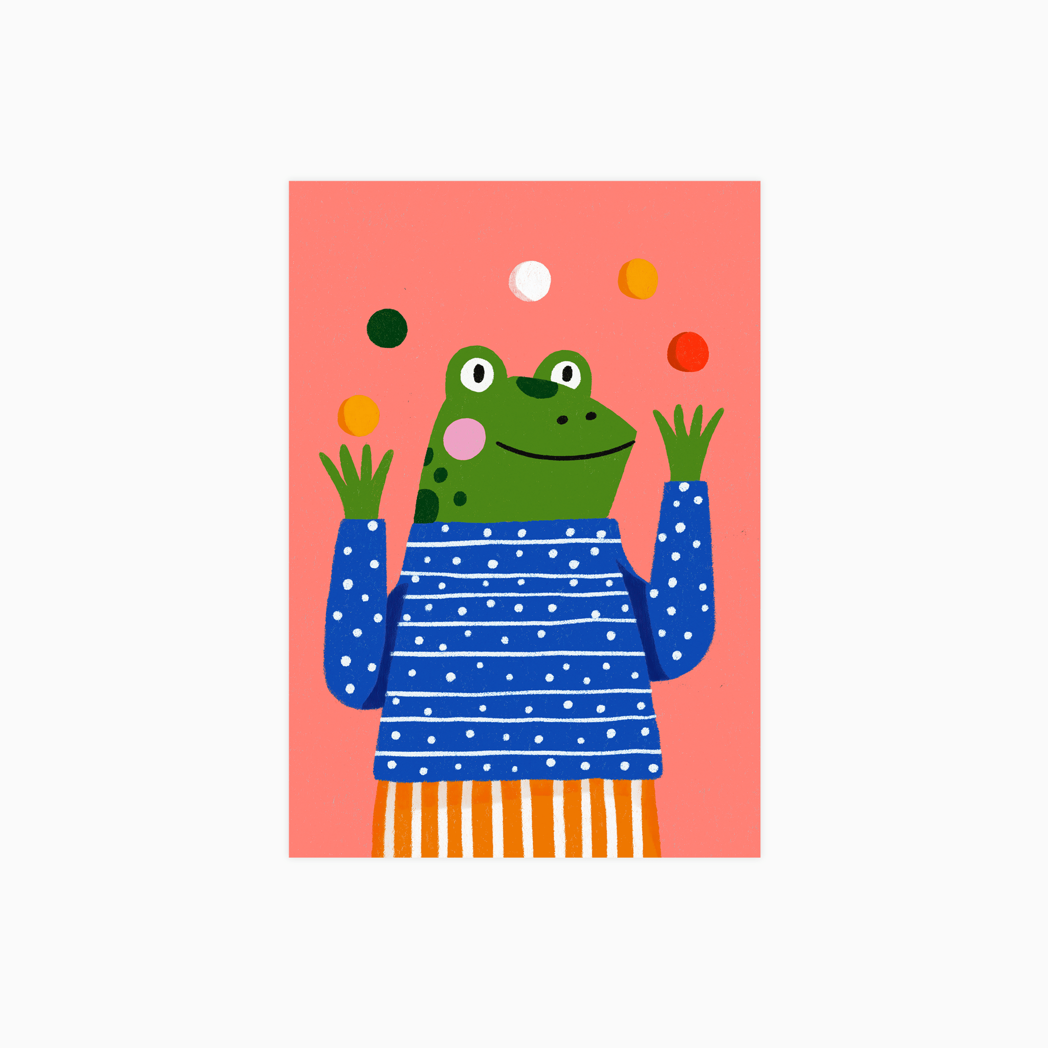 Juggling Frog Plakat