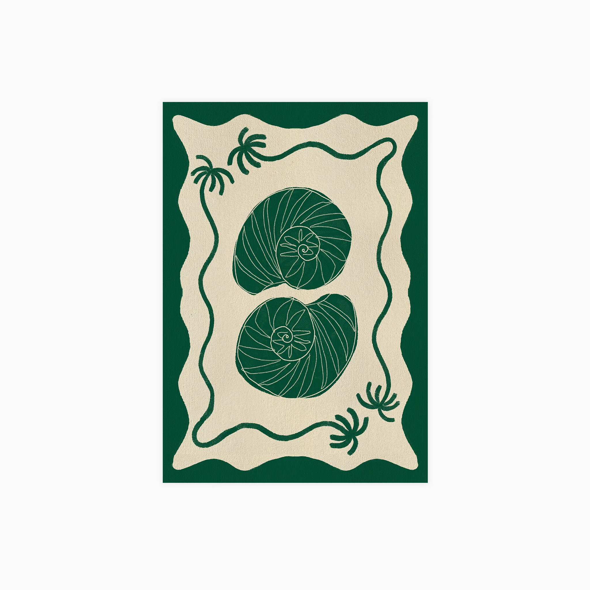 Green Seashell Stories Plakat