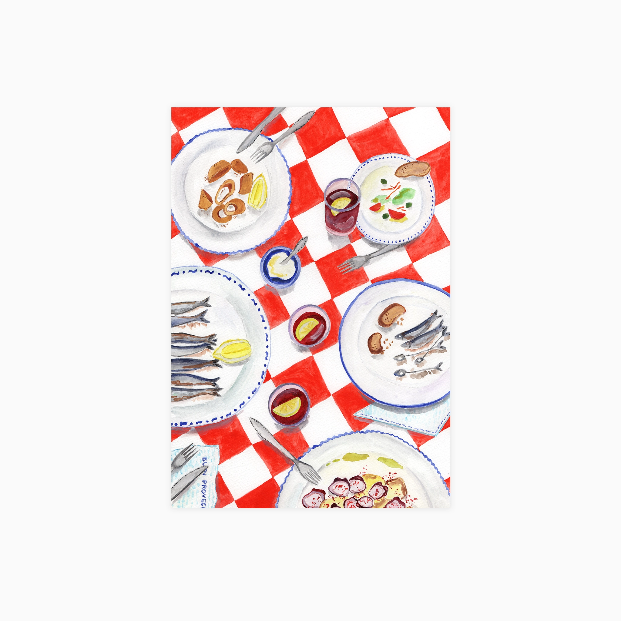 A Table in Spain Plakat