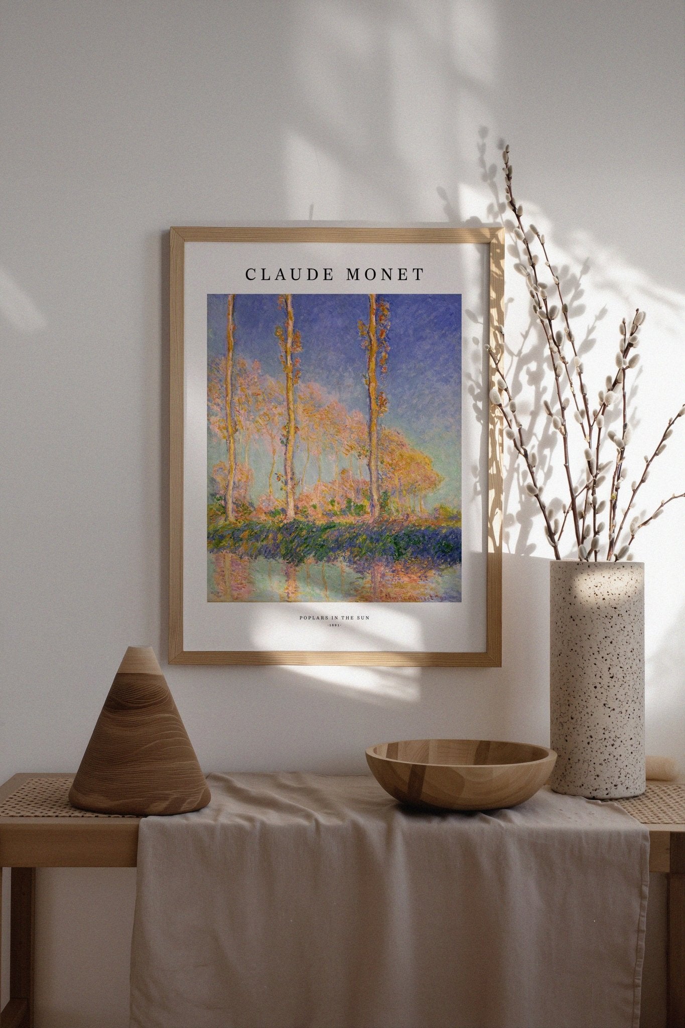 Poplars in the Sun Poster