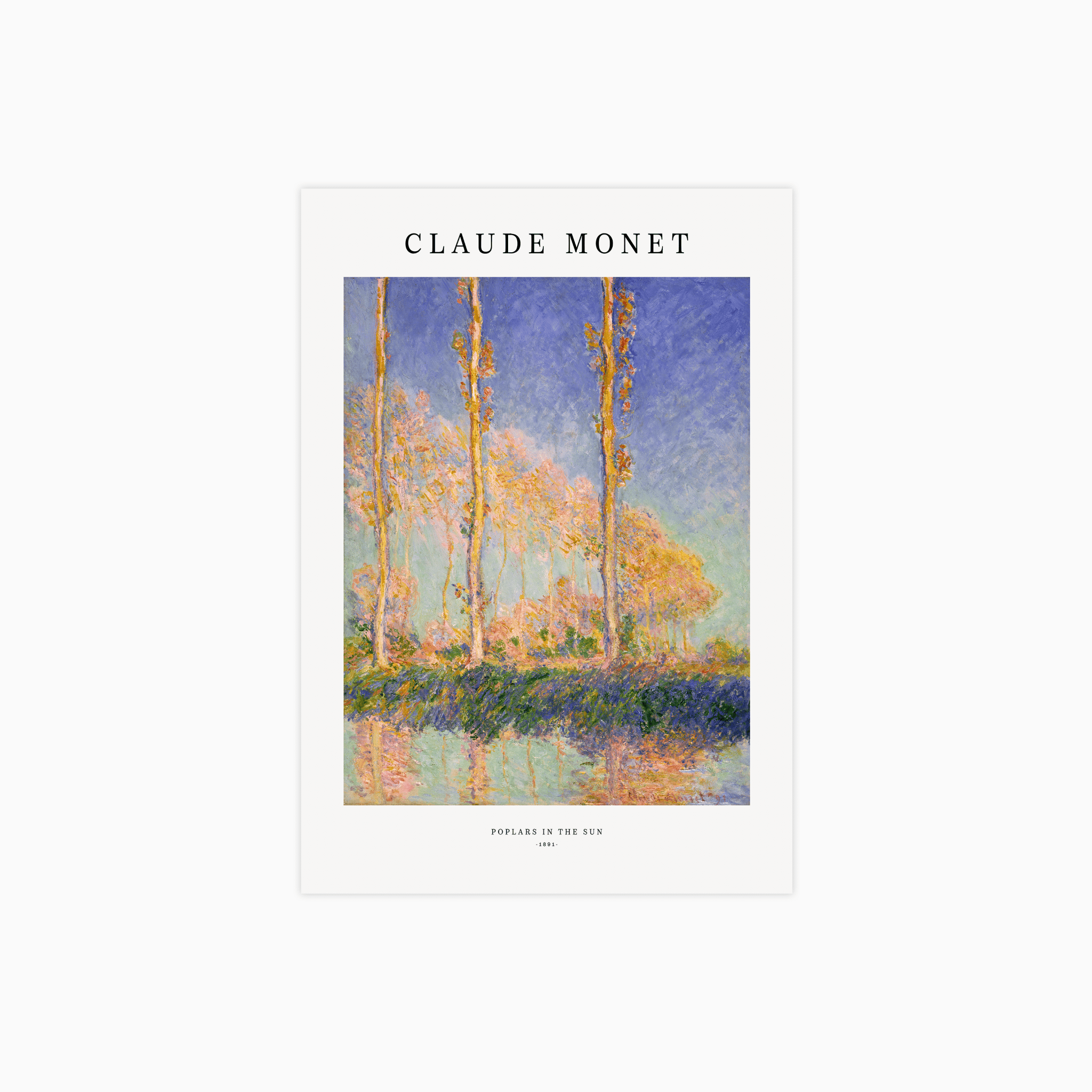 Poplars in the Sun Poster