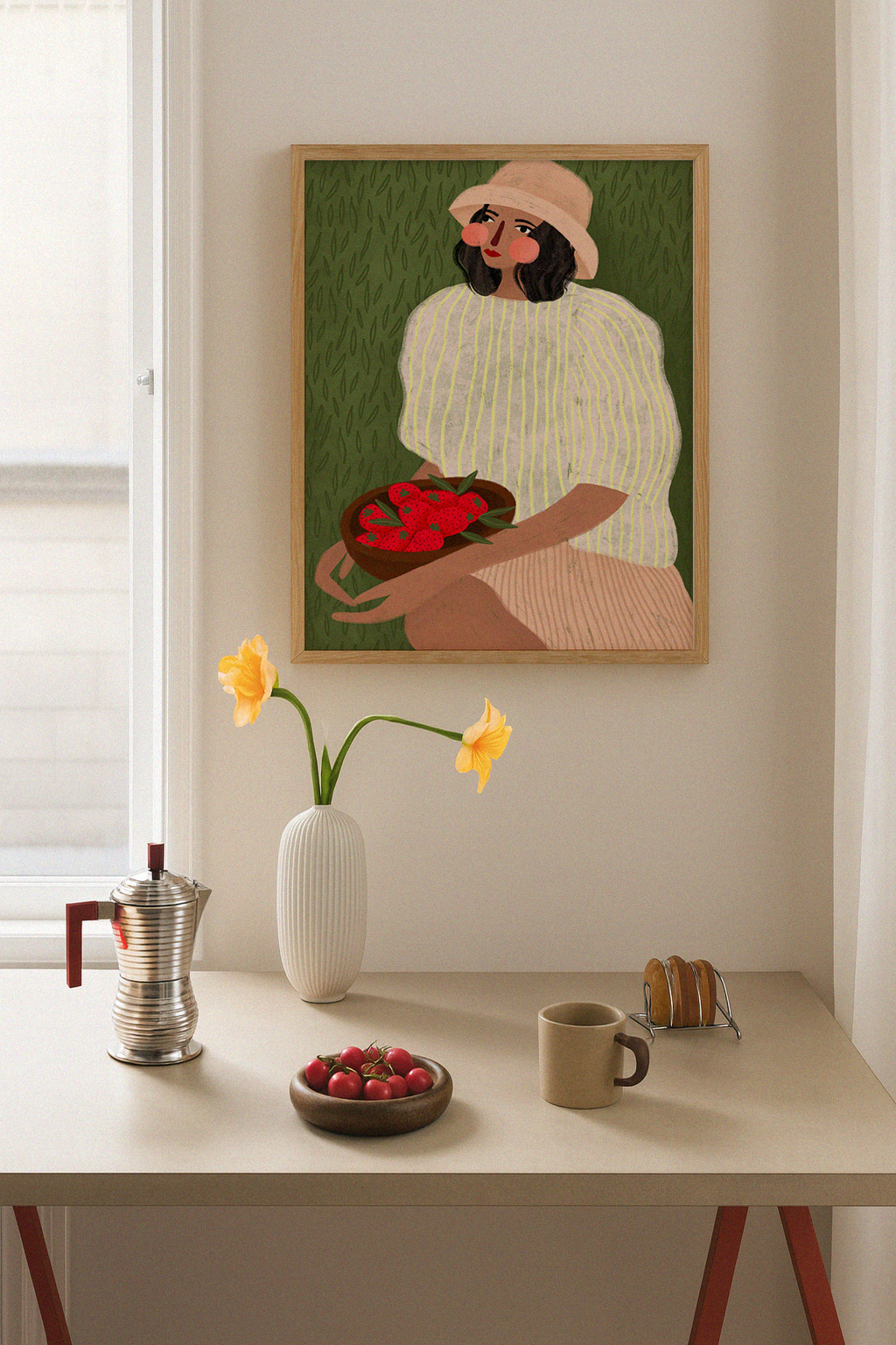 The Woman with the Strawberries Plakat