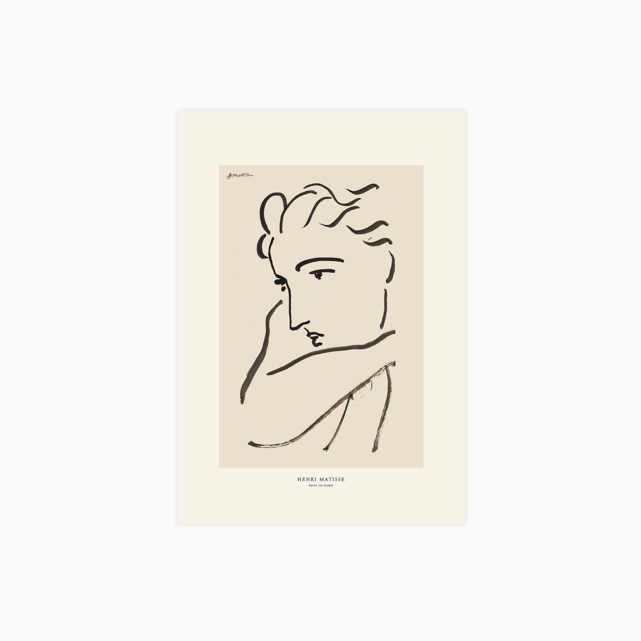 Profil de Femme Plakat