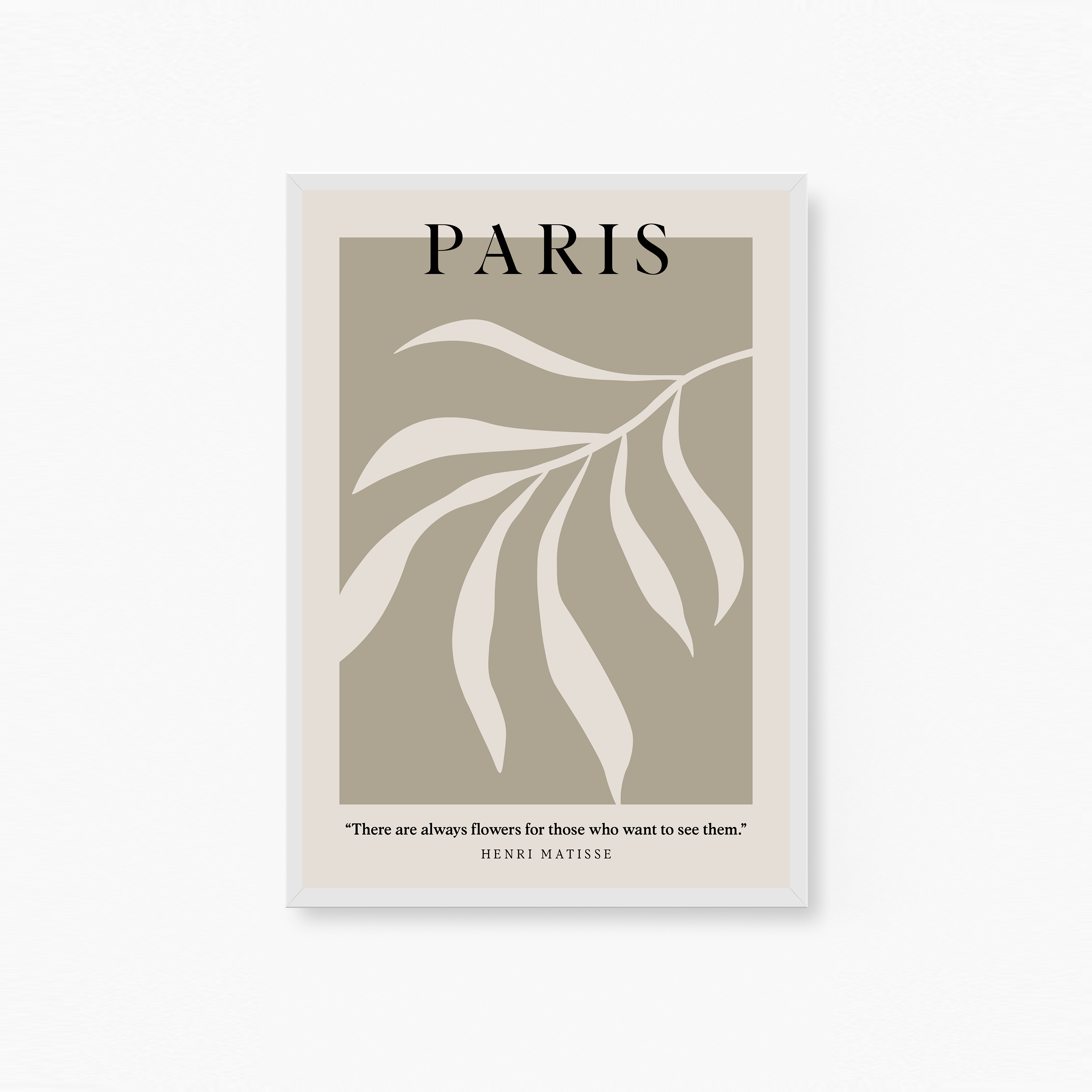 Paris Art Beige Plakat