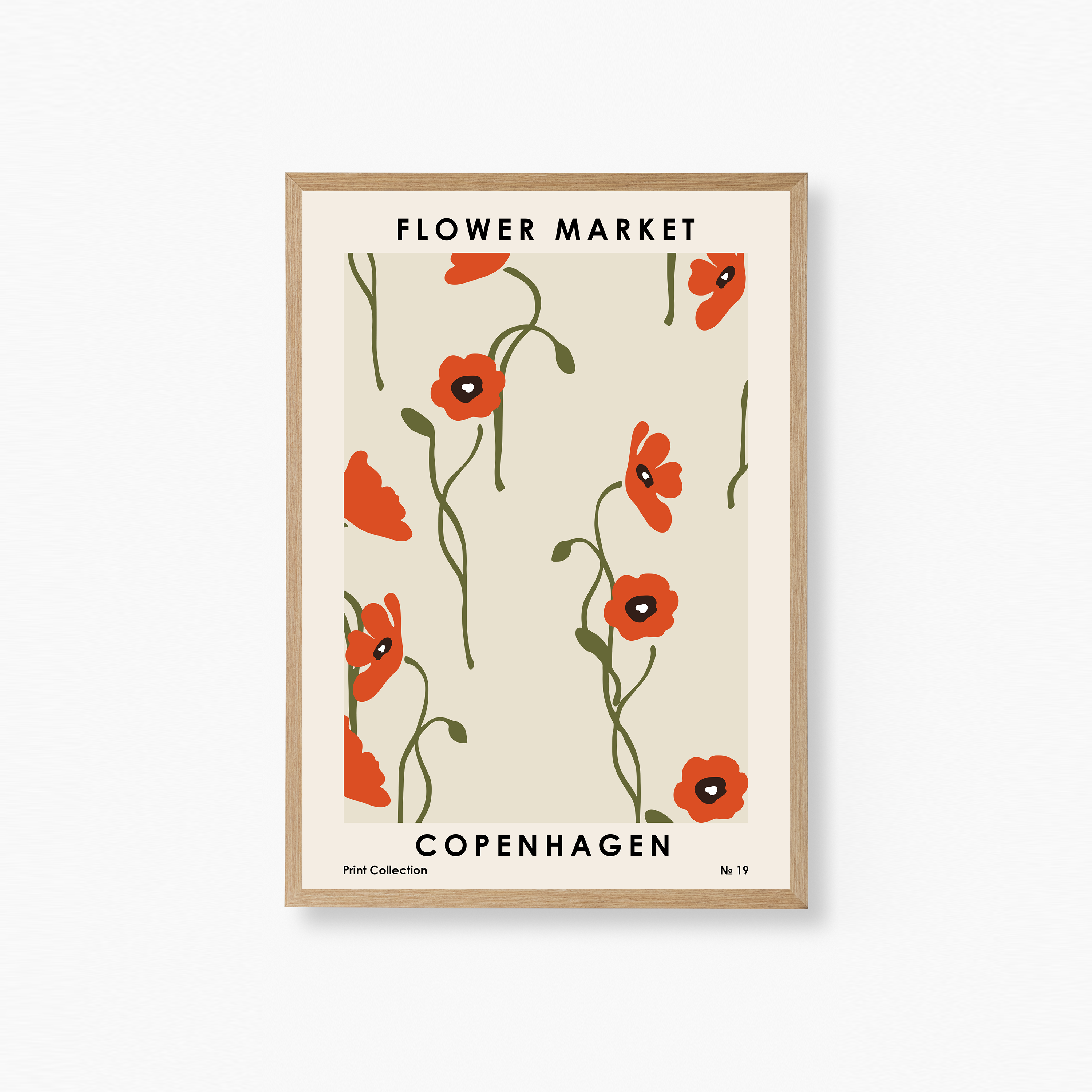 Flower Market Copenhagen Poster