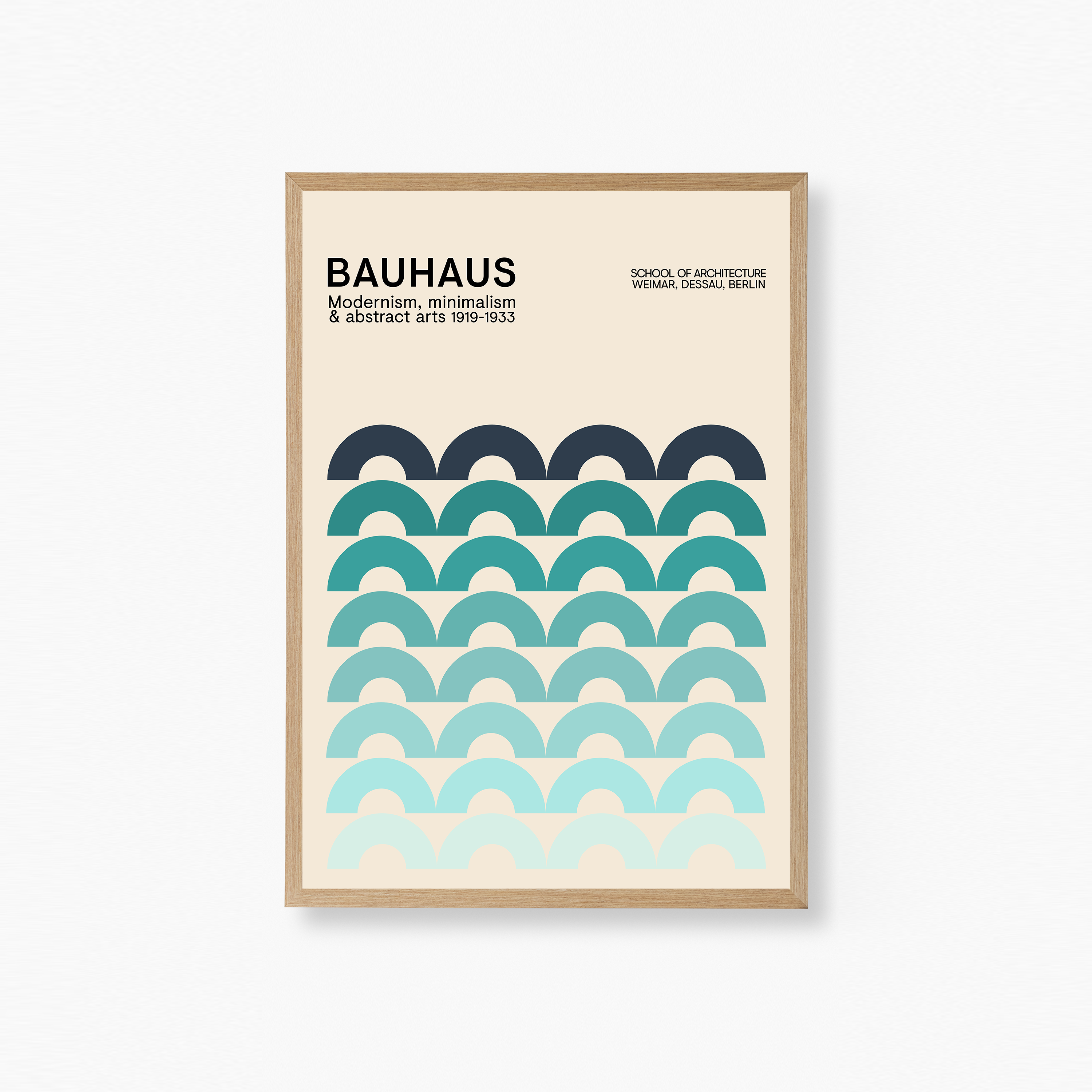 Blue Arches Bauhaus Plakat