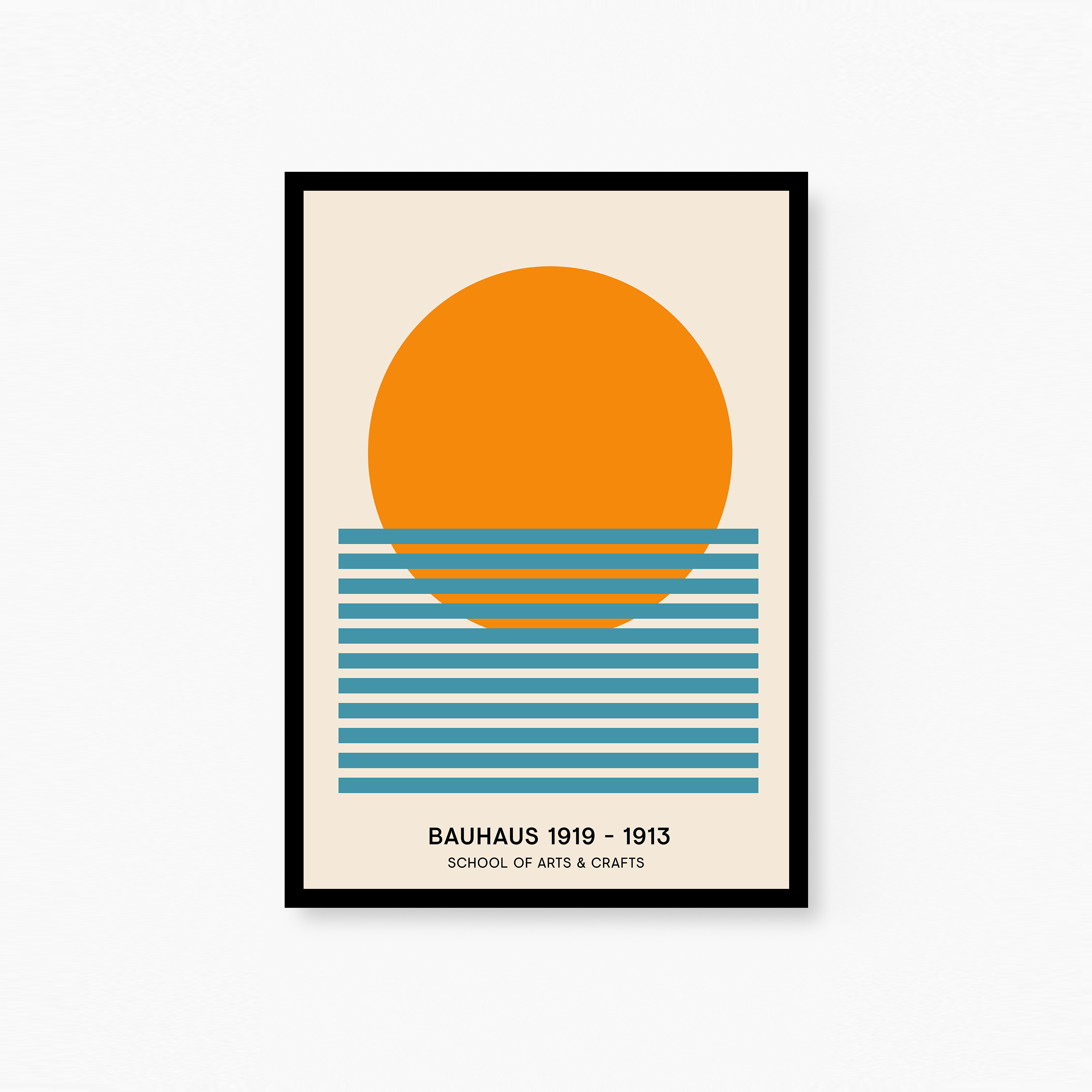 Bauhaus Sun Poster