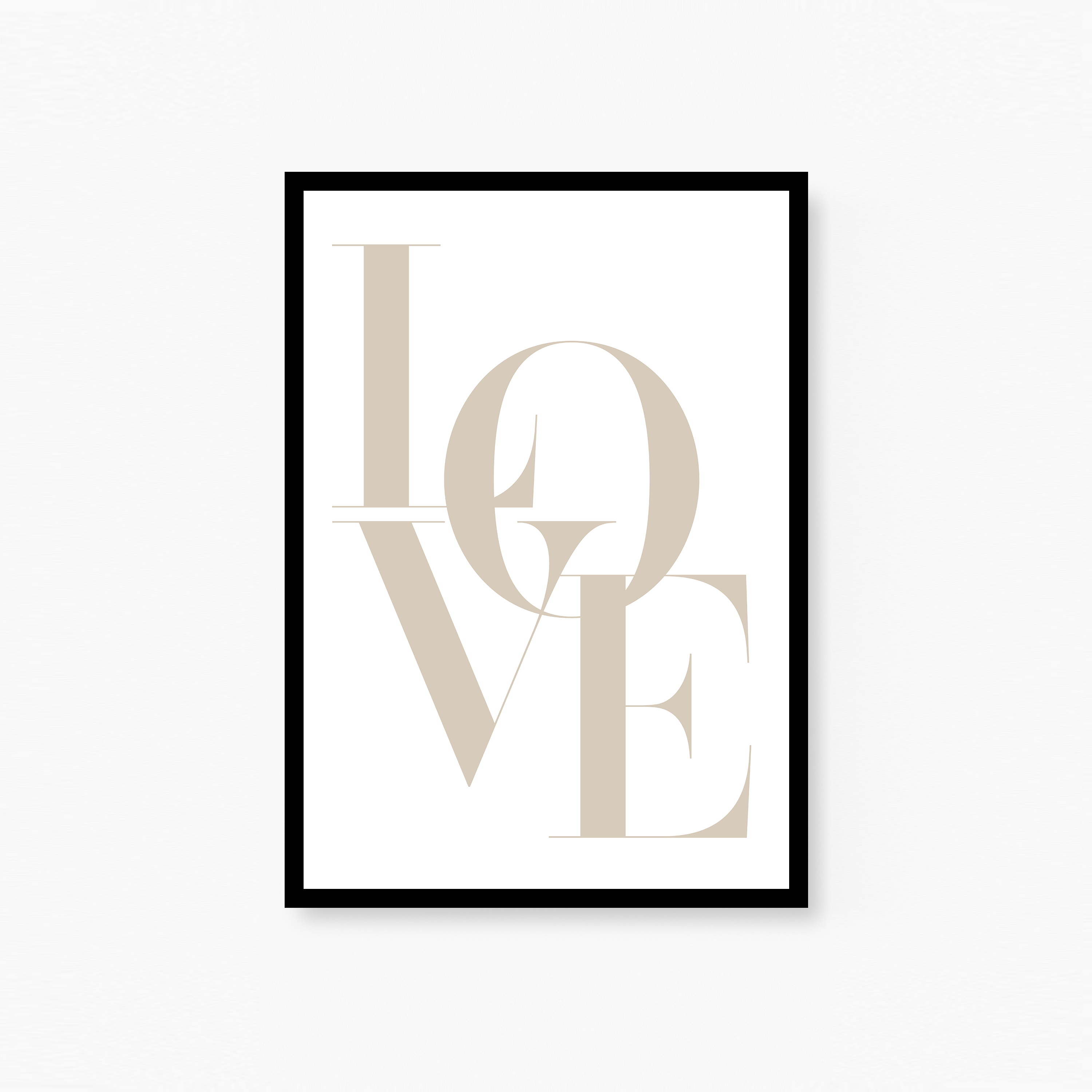 Love Beige Poster