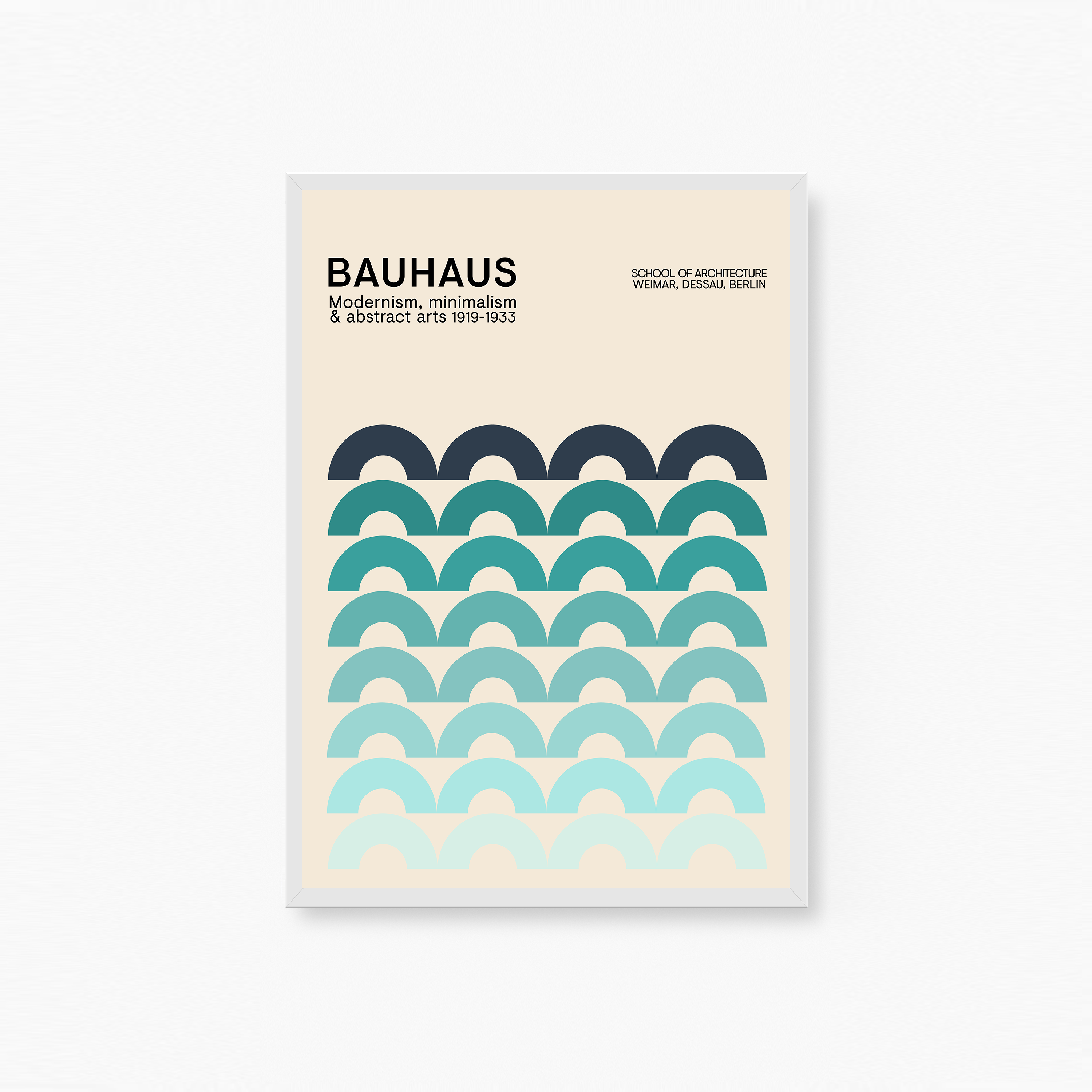 Blue Arches Bauhaus Plakat