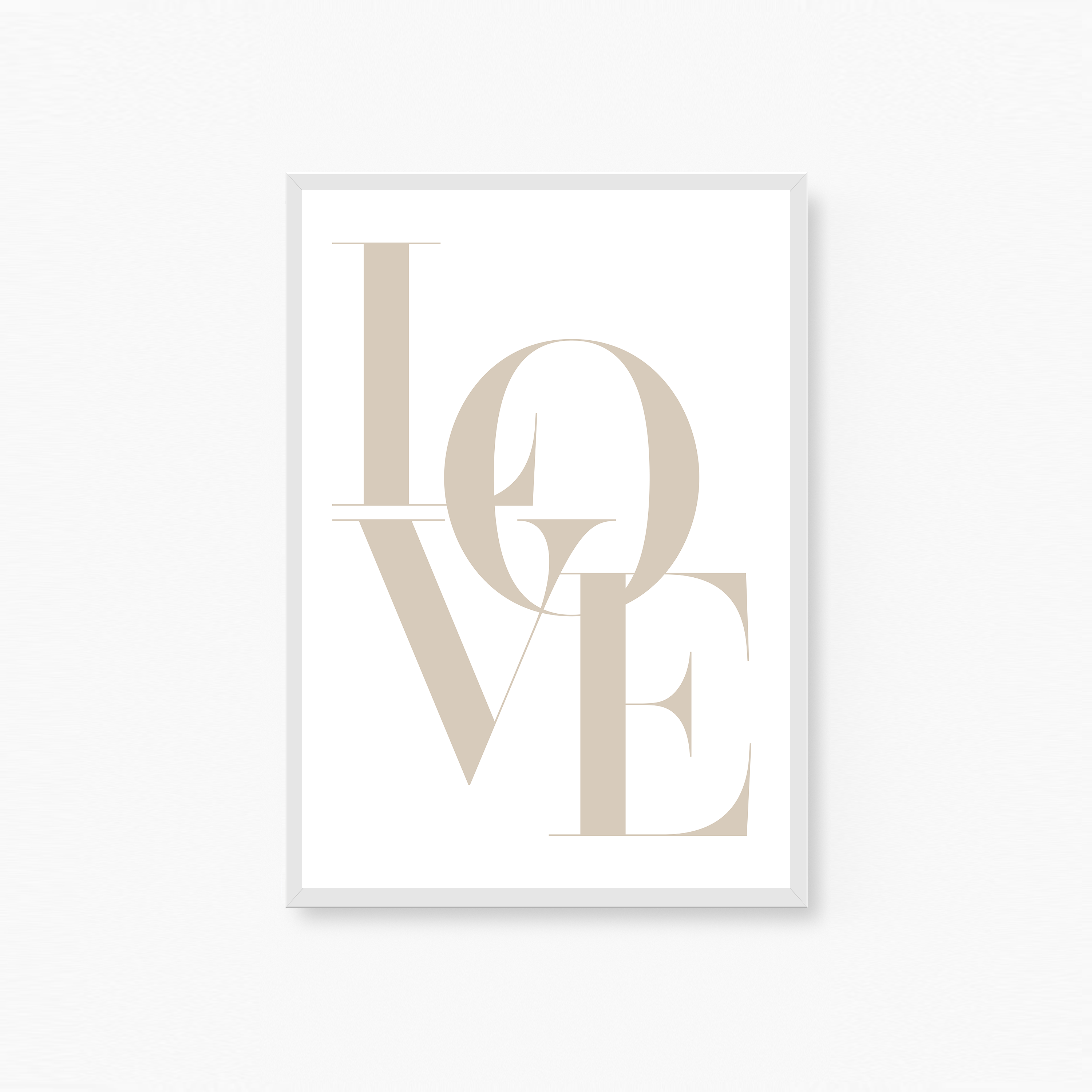 Love Beige Poster