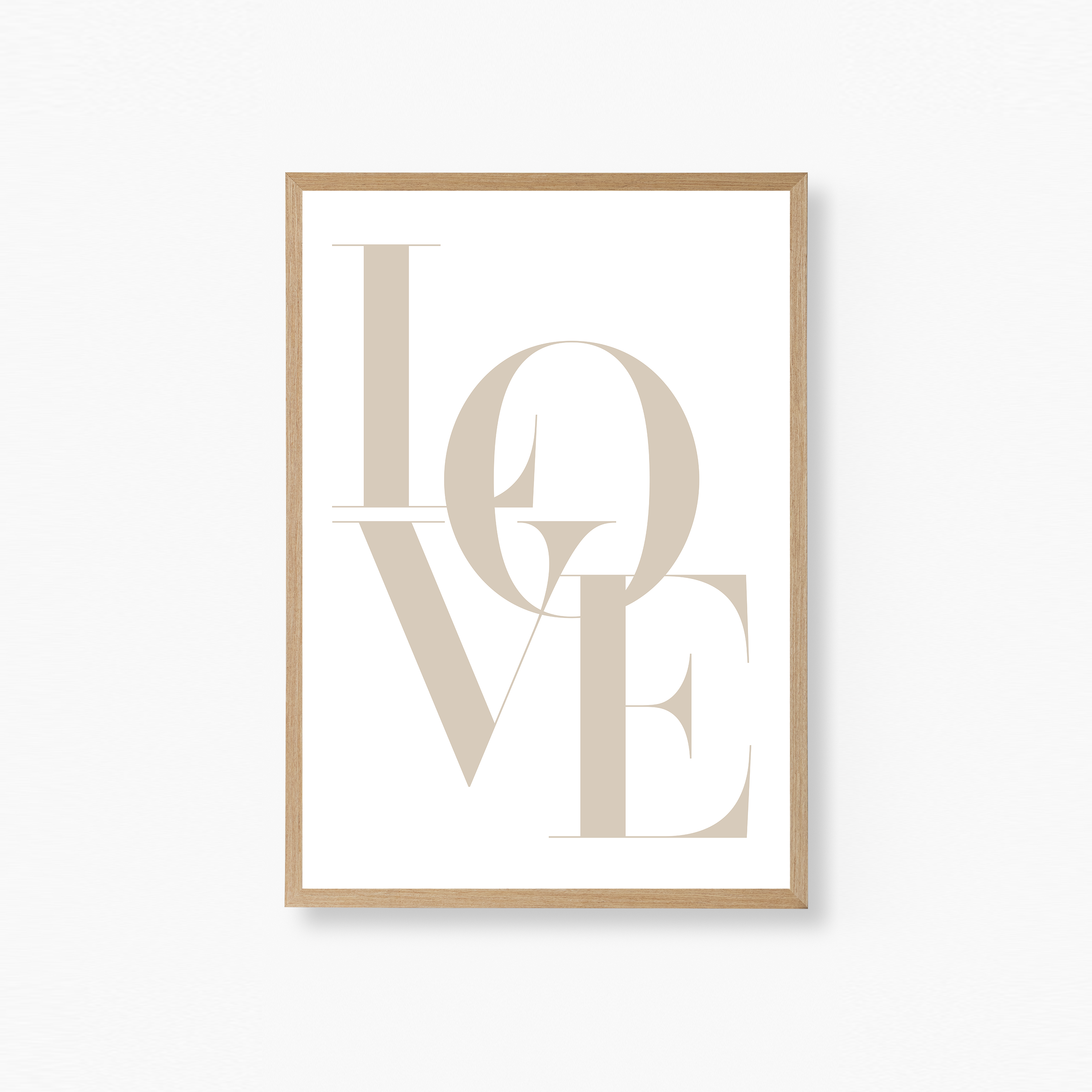 Love Beige Plakat