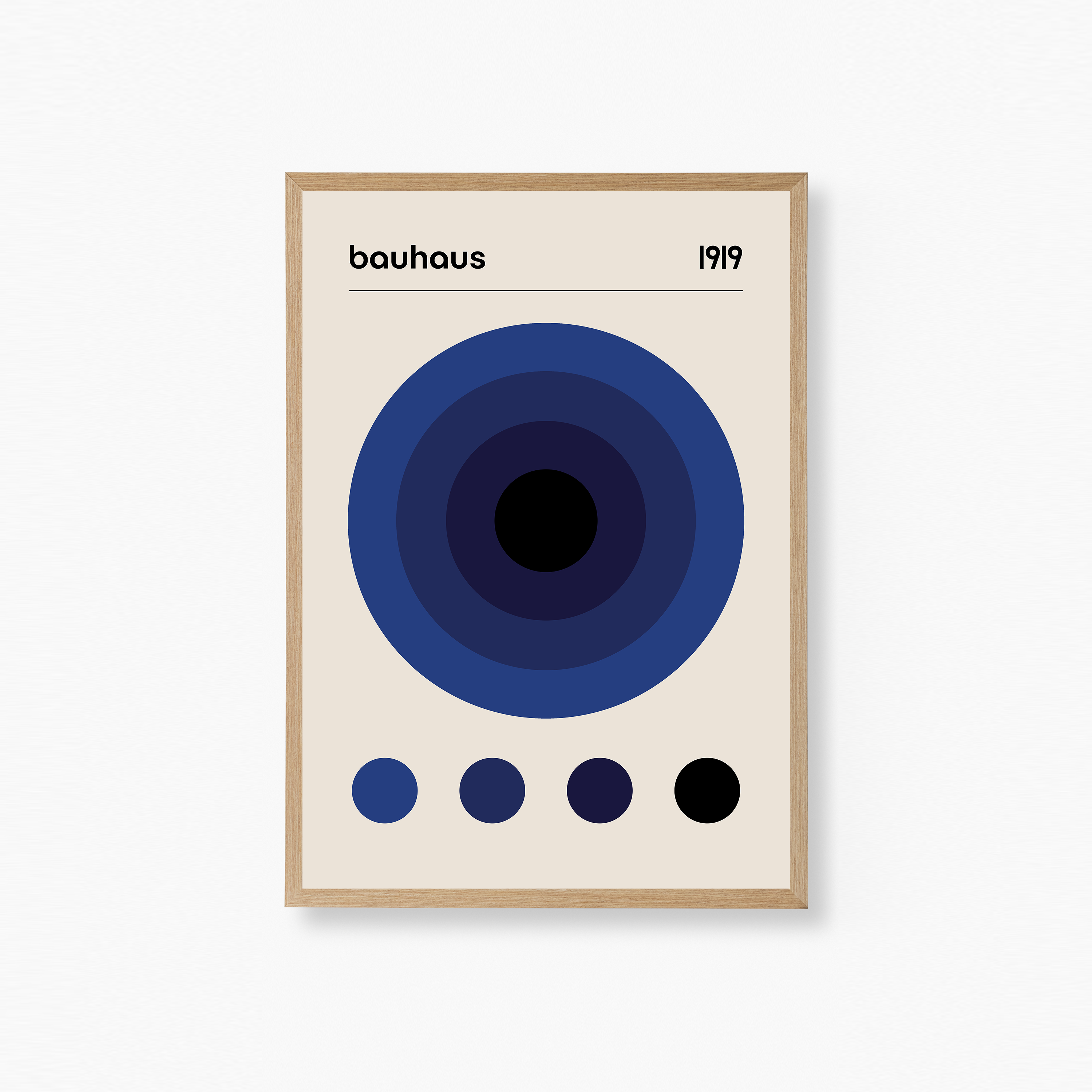 Bauhaus Blue Plakat