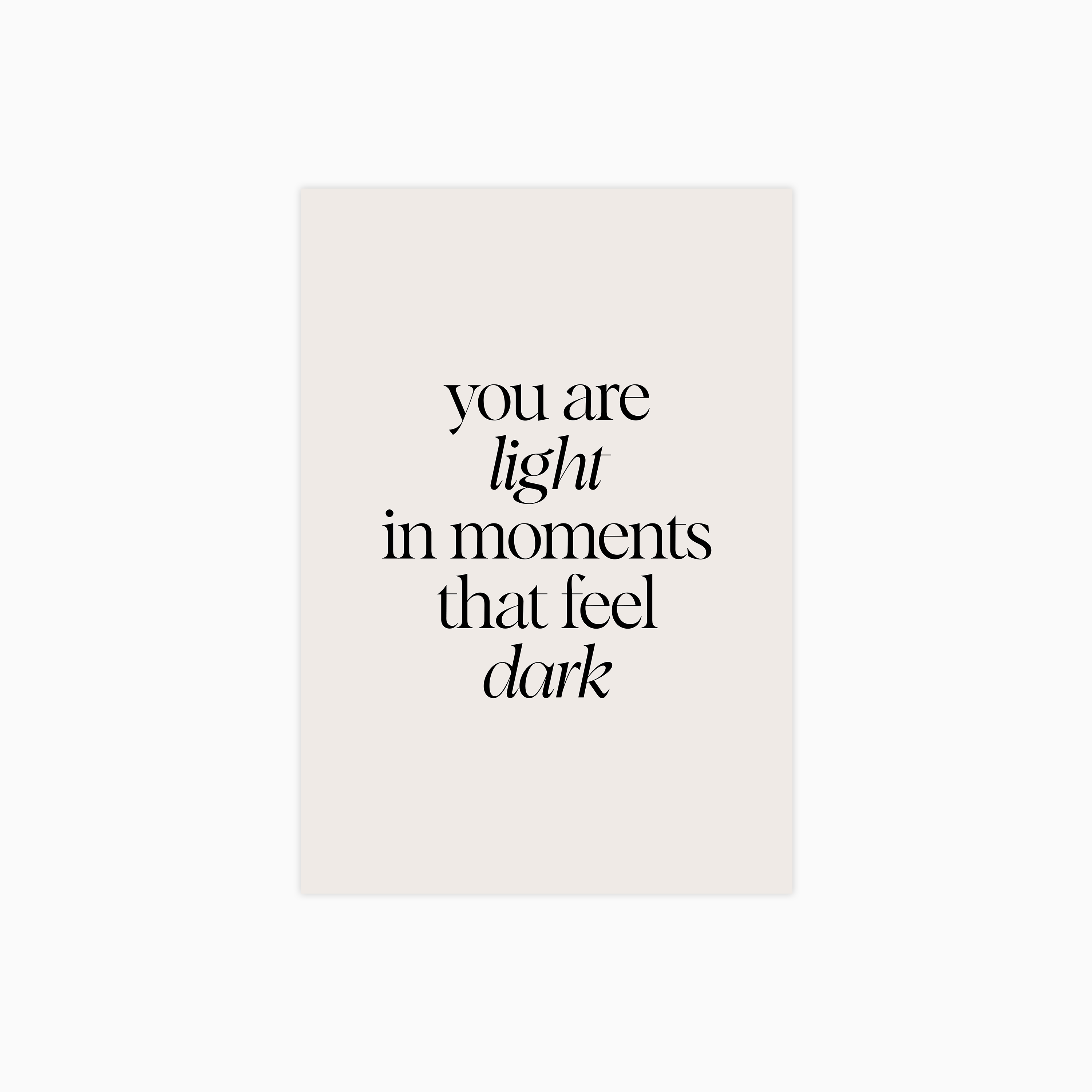 You Are Light Poster